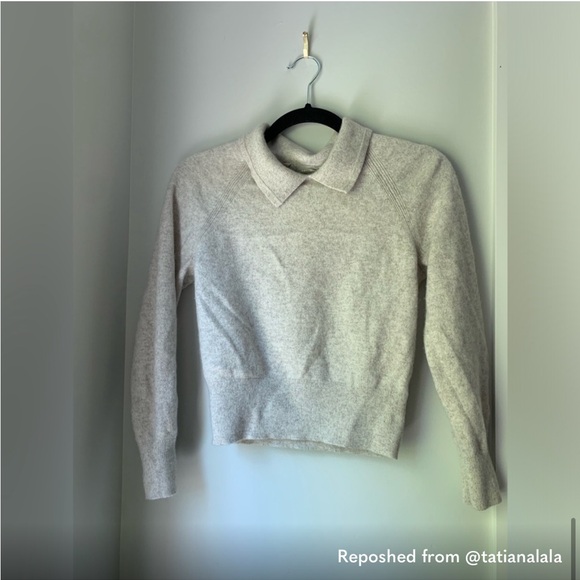Everlane Women's Sweater in Light Gray - Picture 5 of 6